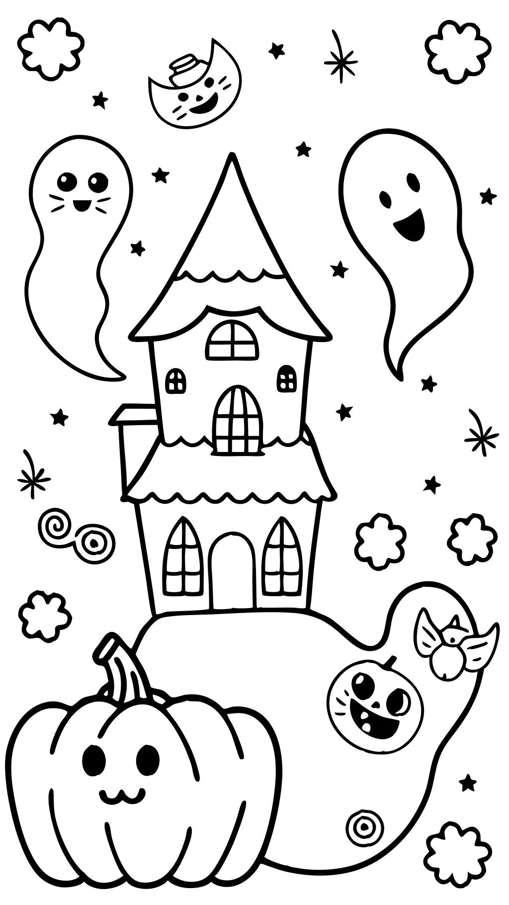 ghost coloring page